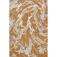 Premium Machine Washable Mayfield AMF1035 Copper 10' x 14' Rug
