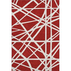 Premium Machine Washable Mayfield AMF1040 Red 10' x 14' Rug