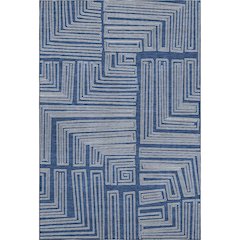 Premium Machine Washable Mayfield AMF1045 Navy 10' x 14' Rug