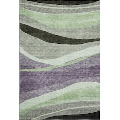 Premium Machine Washable Mayfield AMF1098 Purple 10' x 14' Rug