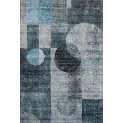 Premium Machine Washable Mayfield AMF1114 Teal 10' x 14' Rug