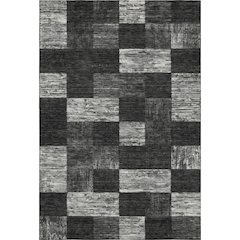 Premium Machine Washable Mayfield AMF1139 Black 10' x 14' Rug