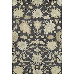Premium Machine Washable Mayfield AMF1150 Black 10' x 14' Rug