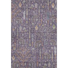 Premium Machine Washable Mayfield AMF1152 Eggplant 10' x 14' Rug