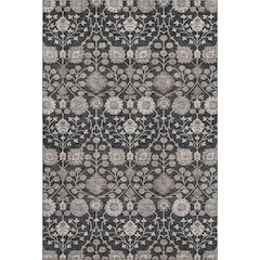 Premium Machine Washable Mayfield AMF1155 Black 10' x 14' Rug
