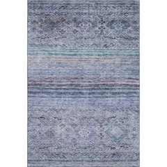 Premium Machine Washable Mayfield AMF1219 Blue 10' x 14' Rug