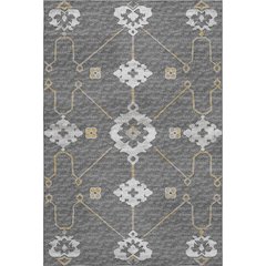 Premium Machine Washable Mayfield  Gray 10' x 14' Rug