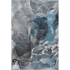 Premium Machine Washable Mayfield  Blue 10' x 14' Rug