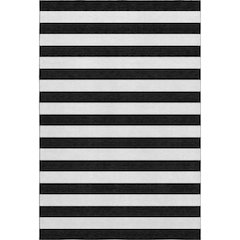 Premium Machine Washable Mayfield  Black 10' x 14' Rug