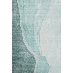 Premium Machine Washable Mayfield AMF667 Teal 10' x 14' Rug