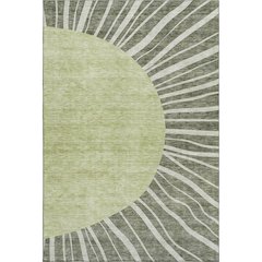 Premium Machine Washable Mayfield AMF668 Olive 10' x 14' Rug
