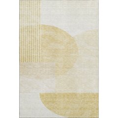 Premium Machine Washable Mayfield AMF678 Gold 10' x 14' Rug
