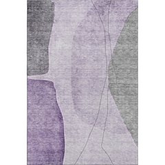 Premium Machine Washable Mayfield AMF696 Purple 10' x 14' Rug