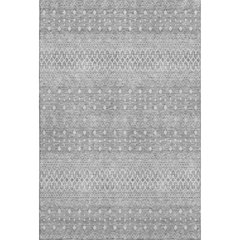 Premium Machine Washable Mayfield AMF709 Silver 10' x 14' Rug
