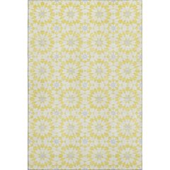 Premium Machine Washable Mayfield AMF734 Yellow 10' x 14' Rug