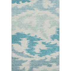 Premium Machine Washable Mayfield AMF746 Teal 10' x 14' Rug