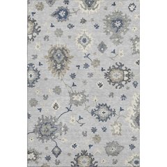 Premium Machine Washable Mayfield AMF753 Silver 10' x 14' Rug
