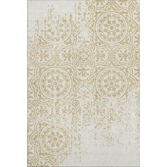 Premium Machine Washable Mayfield AMF758 Gold 10' x 14' Rug
