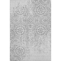 Premium Machine Washable Mayfield AMF758 Silver 10' x 14' Rug
