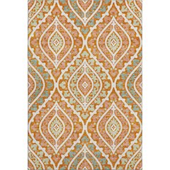 Premium Machine Washable Mayfield AMF761 Orange 10' x 14' Rug