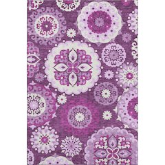 Premium Machine Washable Mayfield AMF763 Eggplant 10' x 14' Rug