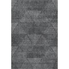 Premium Machine Washable Mayfield AMF777 Charcoal 10' x 14' Rug