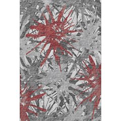Premium Machine Washable Mayfield  Red 10' x 14' Rug