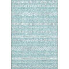 Premium Machine Washable Mayfield AMF803 Teal 10' x 14' Rug