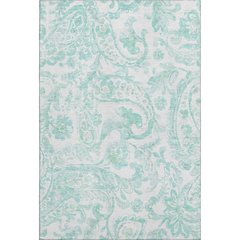 Premium Machine Washable Mayfield AMF835 Turquoise 10' x 14' Rug