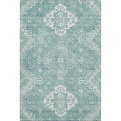 Premium Machine Washable Mayfield AMF847 Aqua 10' x 14' Rug