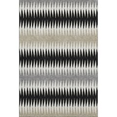 Premium Machine Washable Mayfield AMF867 Black 10' x 14' Rug