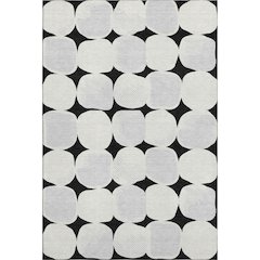 Premium Machine Washable Mayfield AMF870 Black 10' x 14' Rug