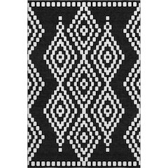 Premium Machine Washable Mayfield AMF891 Black 10' x 14' Rug