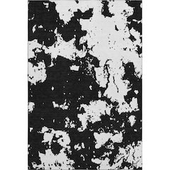 Premium Machine Washable Mayfield AMF897 Black 10' x 14' Rug