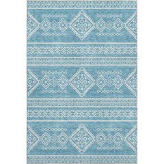 Premium Machine Washable Mayfield AMF901 Teal 10' x 14' Rug