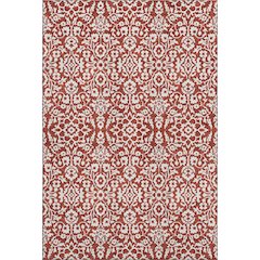Premium Machine Washable Mayfield AMF920 Red 10' x 14' Rug