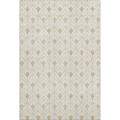 Premium Machine Washable Mayfield AMF927 Gold 10' x 14' Rug