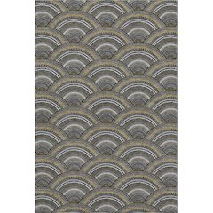 Premium Machine Washable Mayfield AMF984 Black 10' x 14' Rug