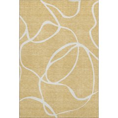 Premium Machine Washable Mayfield AMF999 Gold 10' x 14' Rug