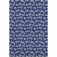 Luxury Washable Indoor/Outdoor Merry & Bright Navy 10' x 14' Rug