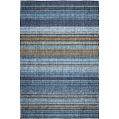 Luxury Washable Indoor/Outdoor Portico Navy 10' x 14' Rug