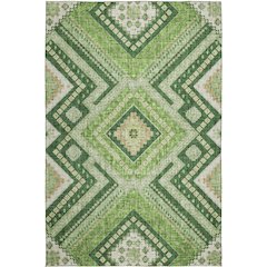 Luxury Washable Indoor/Outdoor Portico Green 10' x 14' Rug