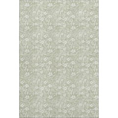 Luxury Washable Indoor/Outdoor Soft Essentials SE4 Green 10' x 14' Rug