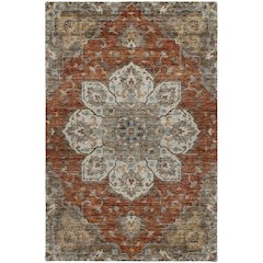 Indoor/Outdoor Silk Road Paprika 9' x 12' Rug