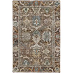 Indoor/Outdoor Silk Road Chocolate 10' x 14' Rug