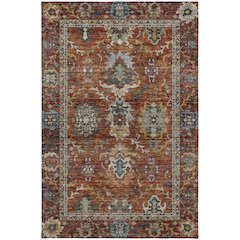 Indoor/Outdoor Silk Road Paprika 10' x 14' Rug