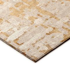 Bravado Caramel Contemporary Abstract 8' x 8' Area Rug Caramel ABV35