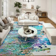 Karina Mermaid Modern Abstract 10' x 14' Area Rug Mermaid AKC50