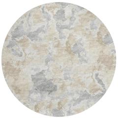 Indoor/Outdoor Accord AAC32 Beige Washable 8' x 8' Round Rug