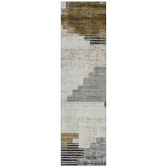 Machine Washable Indoor/Outdoor Chantille Brown 2'3" x 7'6" Runner Rug